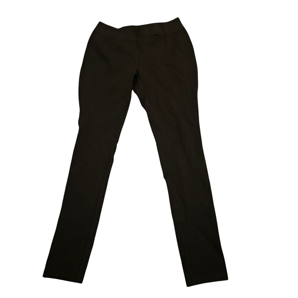 Kaari Blue Black Pull On Pants Women’s Small Stretch Slim Workwear